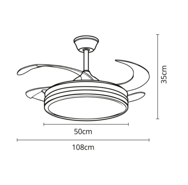 Ventilador ASGARD niquel DC - Imagen 3