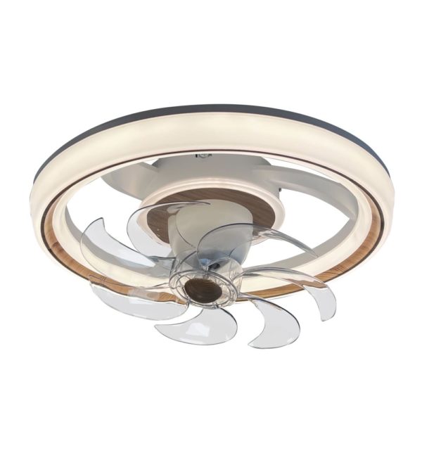 Ventilador Plafón BAKU Blanco/Blanco Haya Led 68W  DC 50cm CCT - Imagen 2